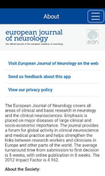 European Journal of Neurology0