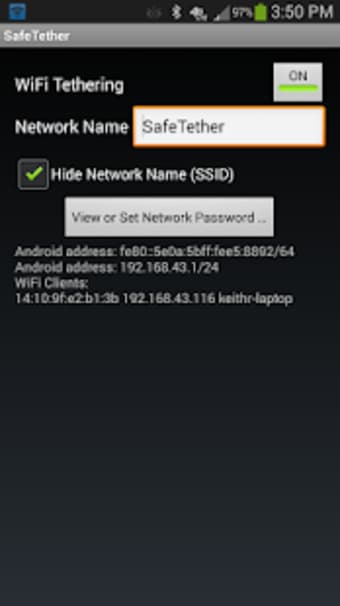 SafeTether -WiFi Tether2