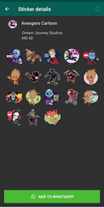 Avengers (Superhero) Sticker for Whatsapp1