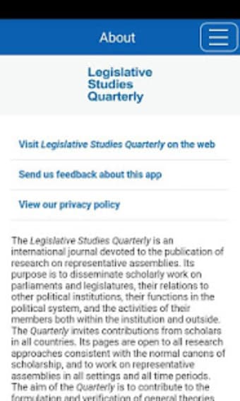 Legislative Studies Quarterly0