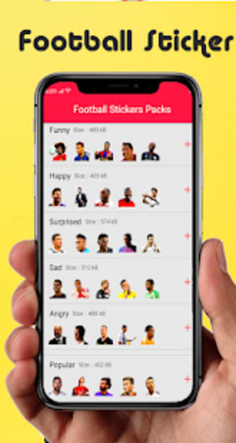 Football Players Stickers  - WAStickerSApp2