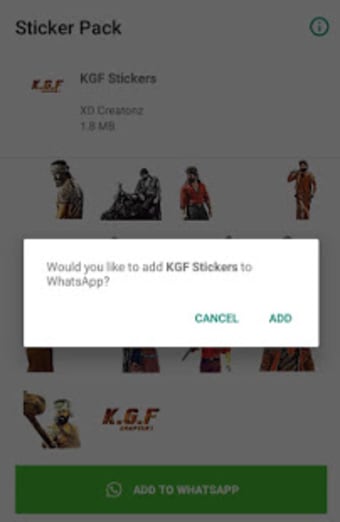 KGF Sticker - WAStickerApps3