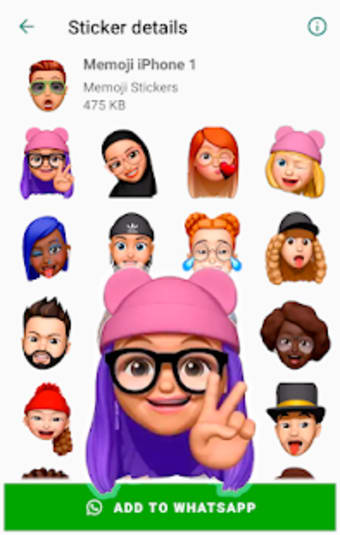 Memoji Apple Stickers for WhatsApp WAStickerApps0