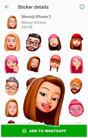 Memoji Apple Stickers for WhatsApp WAStickerApps2