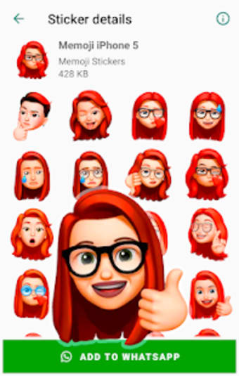 Memoji Apple Stickers for WhatsApp WAStickerApps1