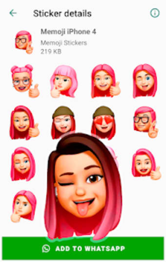 Memoji Apple Stickers for WhatsApp WAStickerApps3