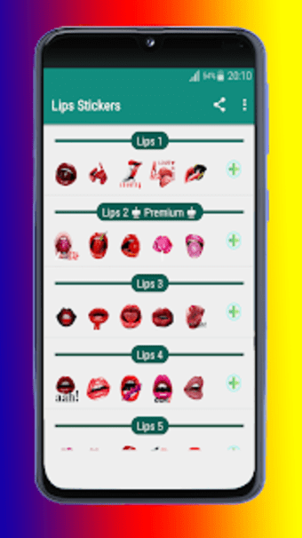 Lips and love Stickers 2020 - WAStickerApps1