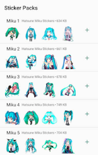 Hatsune Miku Stickers for WhatsApp - WAStickerApps0