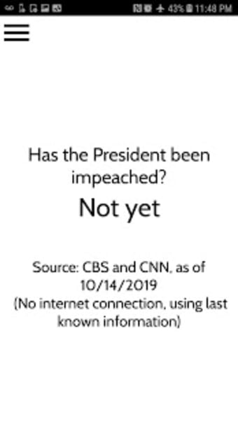 Has the President been Impeached?0