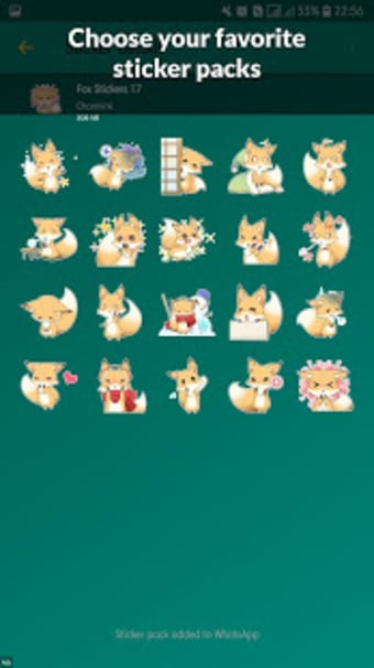 Fox Stickers WAStickerApps0