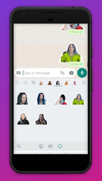 Billie Eilish Stickers for Whatsapp1