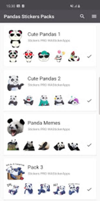 Funny Panda Stickers WAStickerApps1