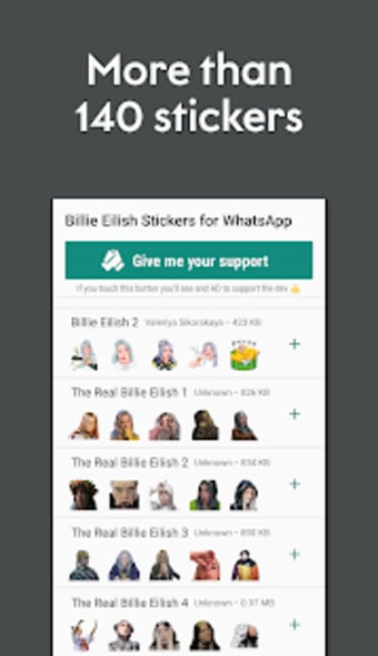 Billie Eilish Stickers for WhatsApp0