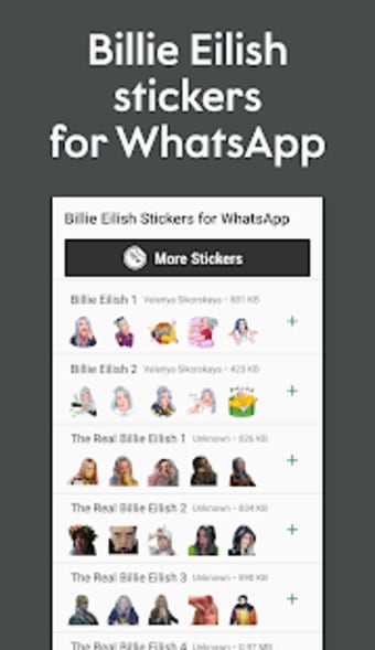 Billie Eilish Stickers for WhatsApp3