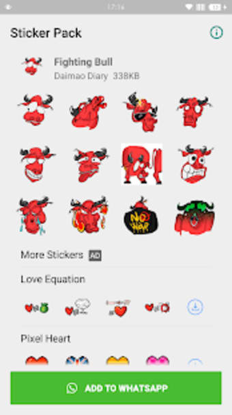 WAStickerapps - Fighting Bull1