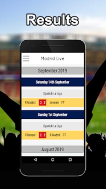 Real Live  Results and News for Madrid Fans0