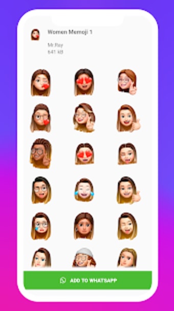 Memoji Apple Stickers 3D - WAStickersApp1