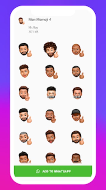 Memoji Apple Stickers 3D - WAStickersApp3