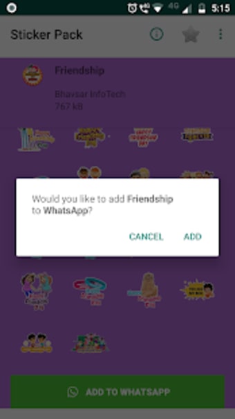 Friendship day Stickers - WAStickerApps0