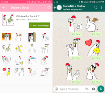 Chicken Stickers Pack - WAStickerApps2