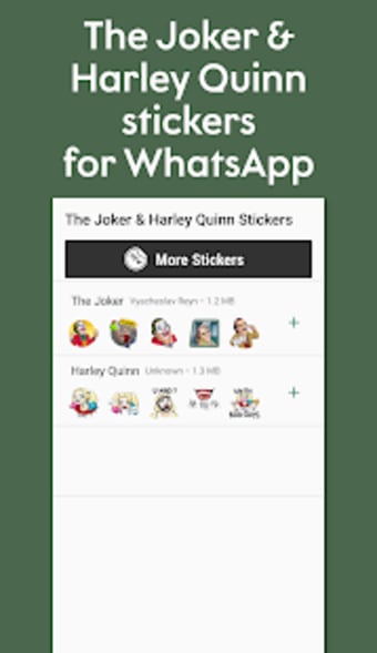 The Joker & Harley Quinn Stickers for WhastApp3