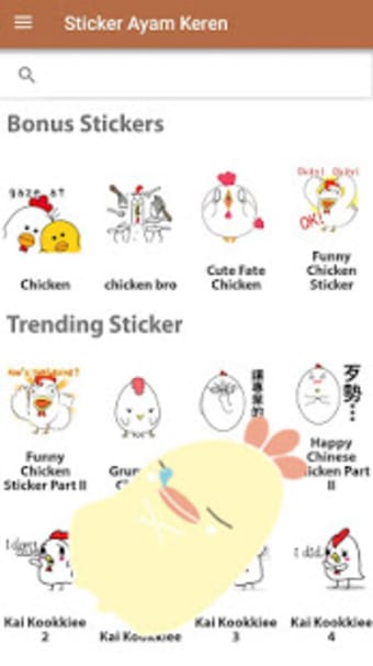 Chicken Sticker - WaStickerApps3