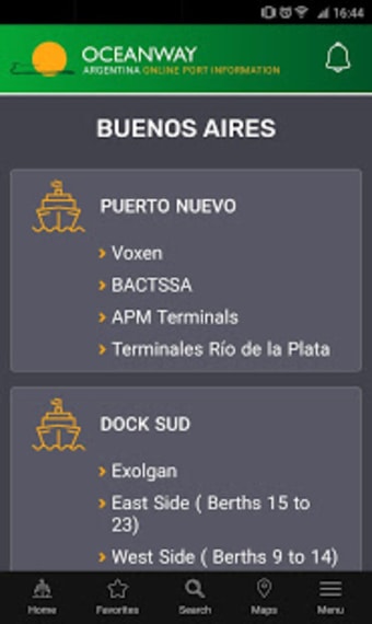 Oceanway Argentina Online Port Information3