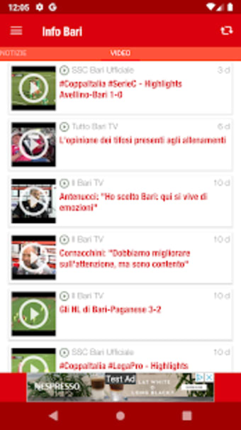 Info Bari - News Bari Calcio2