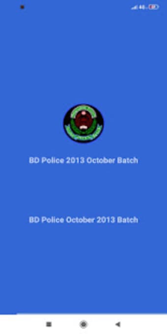 BD Police 2013 October Batch2