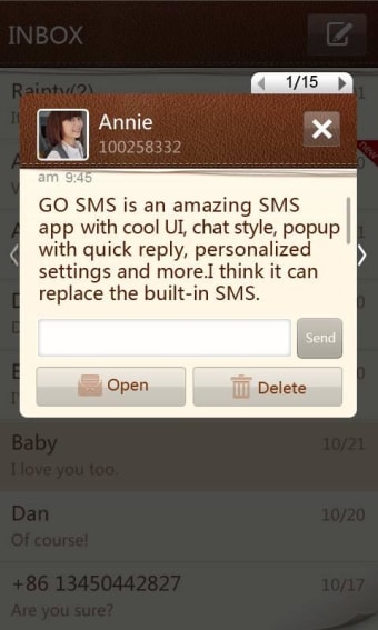 GO SMS Pro SimplePaper theme0