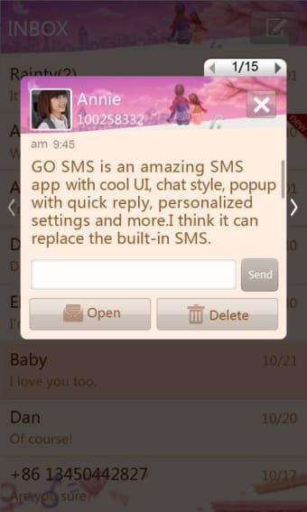 GOSMS Valentine love theme0