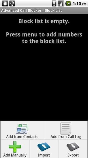 Advanced Call Blocker (Android 2.1, 2.2, and 2.21)1