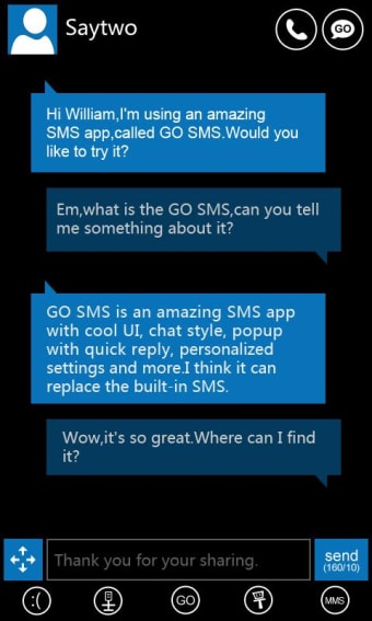 GO SMS Pro WP7 ThemeEX