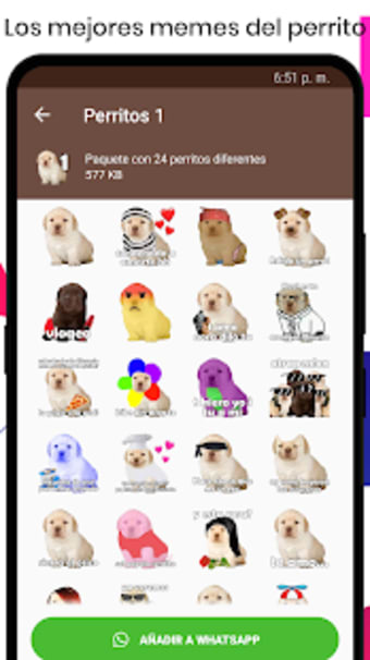 Stickers del Perrito Triste para WhatsApp3