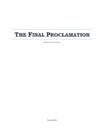 The Final Proclamation1
