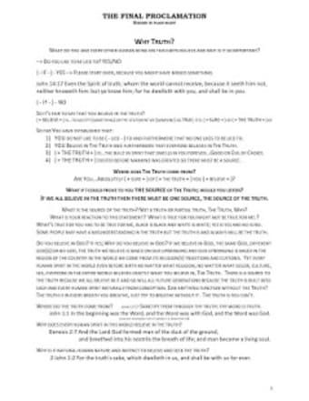 The Final Proclamation3