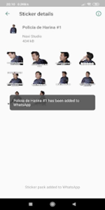 Stickers Policia de Harina Para WhatsApp1