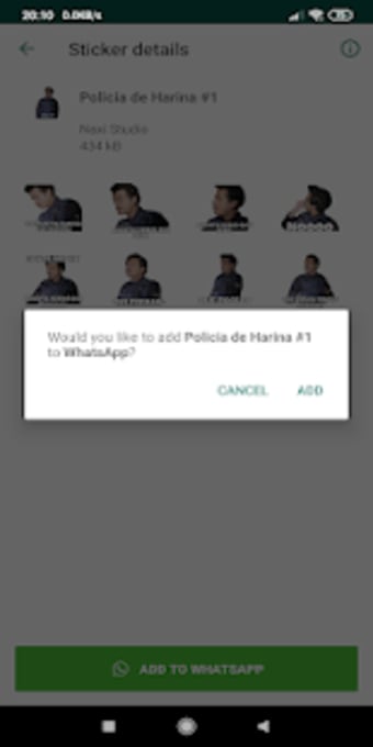 Stickers Policia de Harina Para WhatsApp2