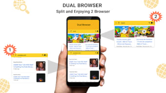 Dual split screen: browser with multiple screen1