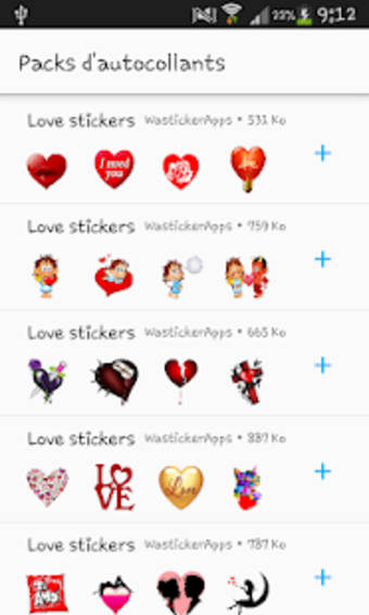 Love Stickers - WAStickerApps0