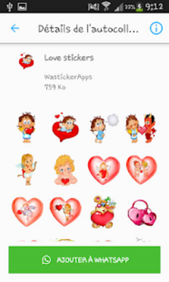 Love Stickers - WAStickerApps2