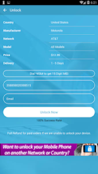 Free Unlock Motorola Mobile SIM3