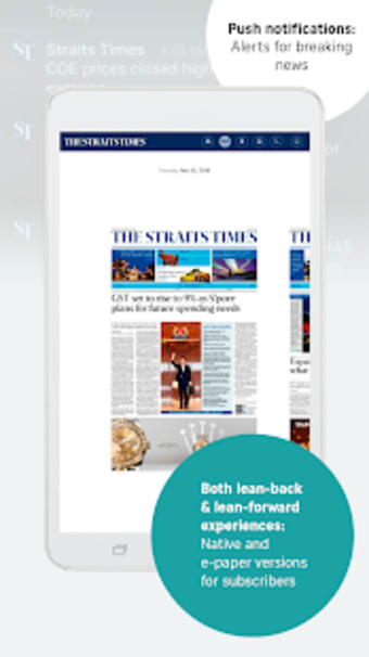 The Straits Times for Tablet0