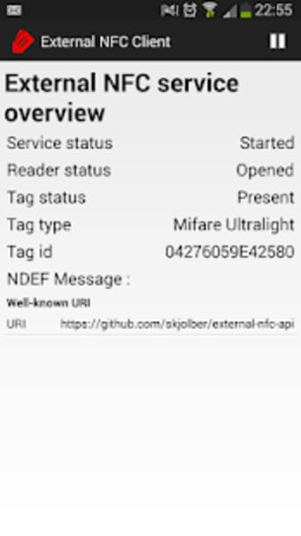 External NFC Reader Service3