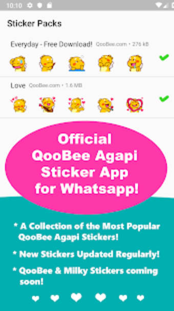 QooBee Agapi WAStickerApp2