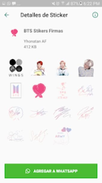 BTS Stickers KPop para Whatsapp1