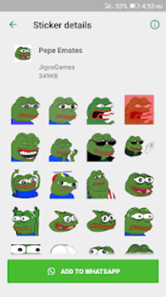 BTTV Livestream Emote Stickers - WAStickerApps3