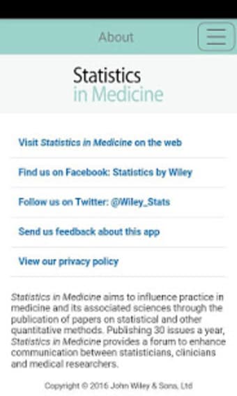 Statistics in Medicine2