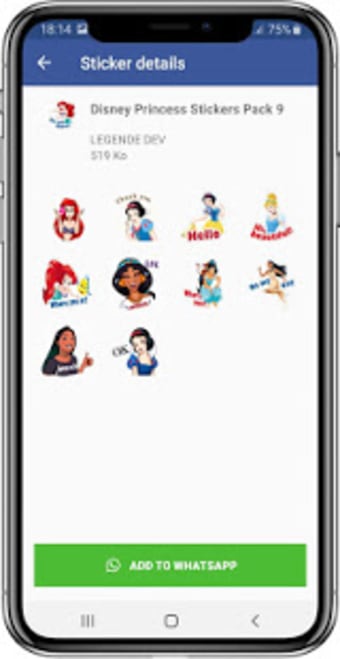 Princess Stickers for Whatsapp - WAStickerApps3