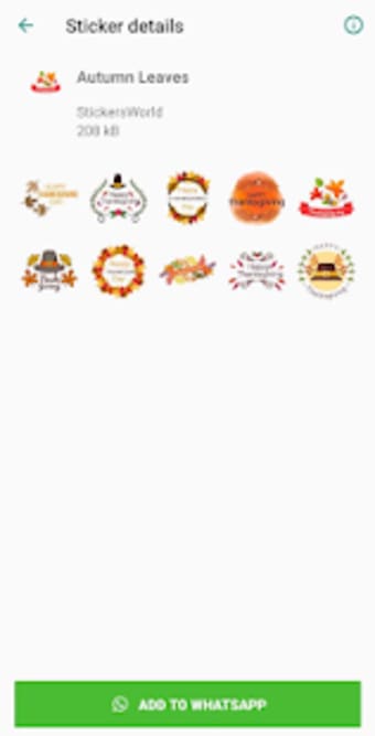 Thanksgiving Stickers for WhatsApp 20191